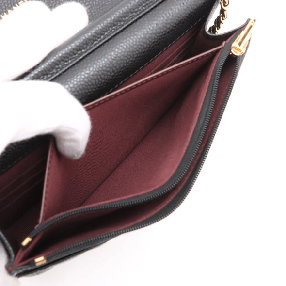 Chanel Black Caviar Calfskin Wallet On Chain [Clearance Sale]