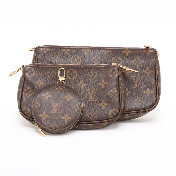 Louis Vuitton Khaki Monogram Canvas Multi Pochette Accessories [Clearance Sale]