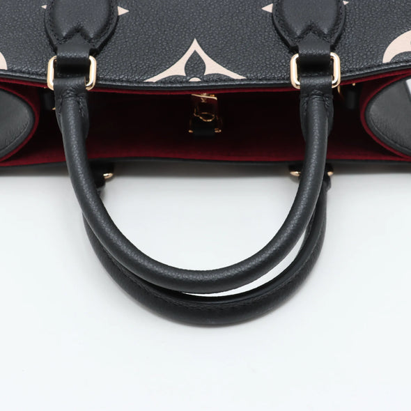 Louis Vuitton Black Beige Bicolor Monogram Empreinte Leather OnTheGo PM [Clearance Sale]