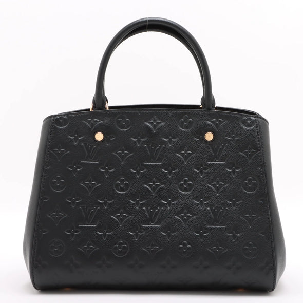 Louis Vuitton Noir Monogram Empreinte Leather Montaigne BB [Clearance Sale]