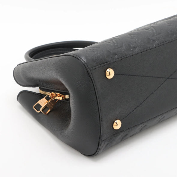 Louis Vuitton Noir Monogram Empreinte Leather Montaigne BB [Clearance Sale]