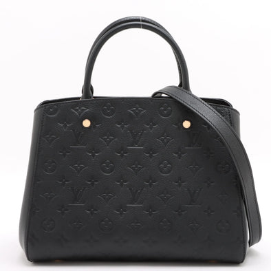 Louis Vuitton Noir Monogram Empreinte Leather Montaigne BB [Clearance Sale]