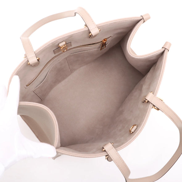 Louis Vuitton Tourterelle Bicolor Monogram Empreinte Leather OnTheGo MM [Clearance Sale]