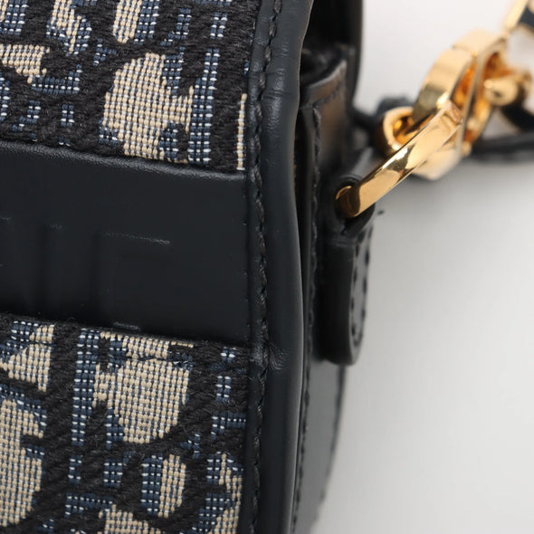 Christian Dior Blue Dior Oblique Jacquard 30 Montaigne Small Avenue Bag [Clearance Sale]