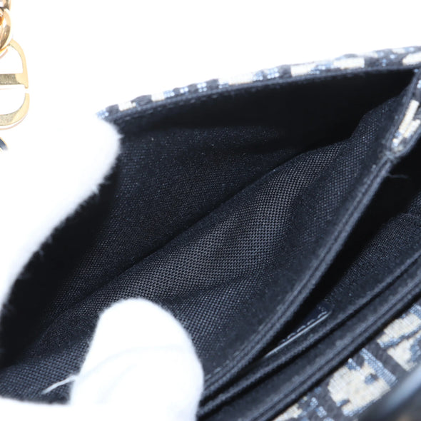 Christian Dior Blue Dior Oblique Jacquard 30 Montaigne Small Avenue Bag [Clearance Sale]
