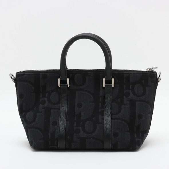 Christian Dior Black Canvas Weekender PM [Clearance Sale]