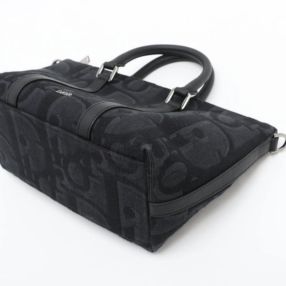 Christian Dior Black Canvas Weekender PM [Clearance Sale]