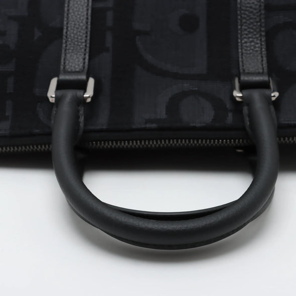 Christian Dior Black Canvas Weekender PM [Clearance Sale]