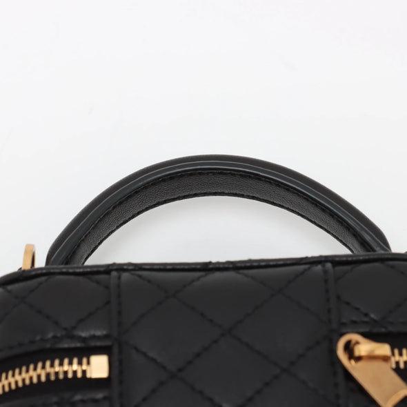 Saint Laurent Black Lambskin Leather Gaby Vanity Bag [Clearance Sale]