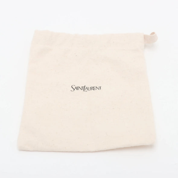 Saint Laurent Black Lambskin Leather Gaby Vanity Bag [Clearance Sale]