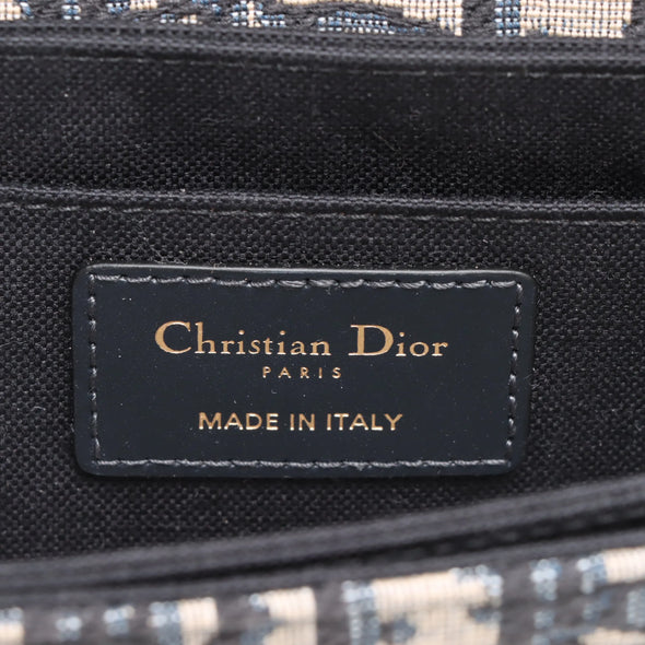 Christian Dior Blue Dior Oblique Jacquard 30 Montaigne Small Avenue Bag [Clearance Sale]