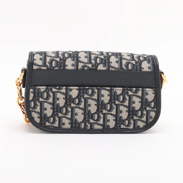 Christian Dior Blue Dior Oblique Jacquard 30 Montaigne Small Avenue Bag [Clearance Sale]