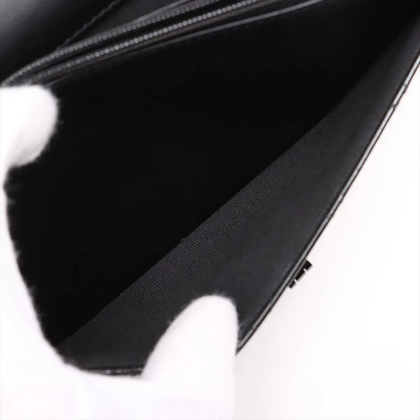 Chanel Black Patent Leather 2.55 Wallet on Chain [Clearance Sale]