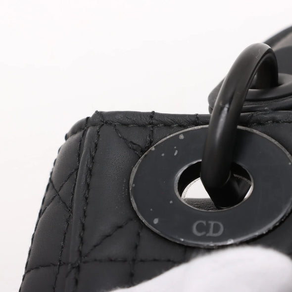 Christian Dior Black Cannage Lambskin Leather Mini Lady Dior Bag [Clearance Sale]