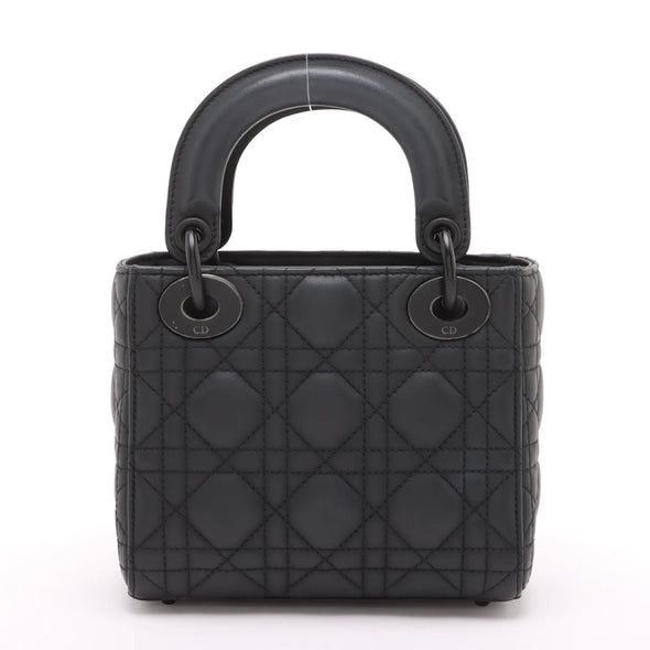 Christian Dior Black Cannage Lambskin Leather Mini Lady Dior Bag [Clearance Sale]