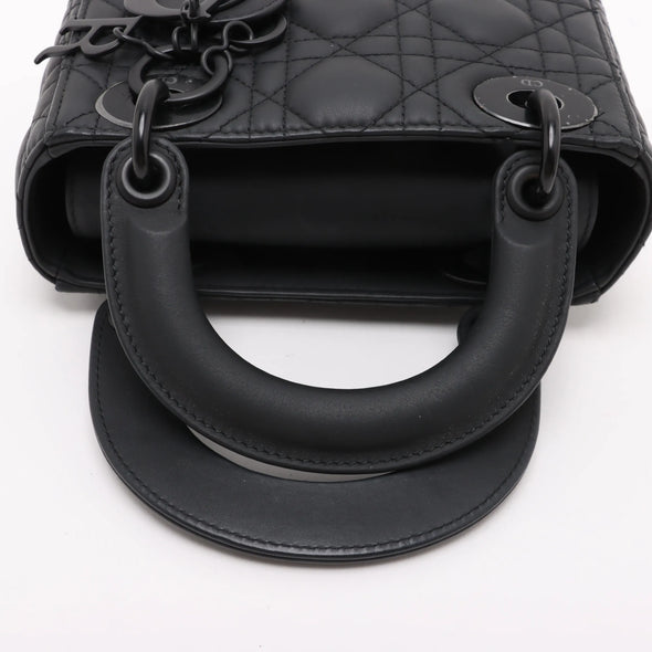Christian Dior Black Cannage Lambskin Leather Mini Lady Dior Bag [Clearance Sale]