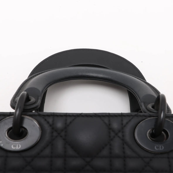 Christian Dior Black Cannage Lambskin Leather Mini Lady Dior Bag [Clearance Sale]