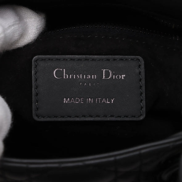 Christian Dior Black Cannage Lambskin Leather Mini Lady Dior Bag [Clearance Sale]