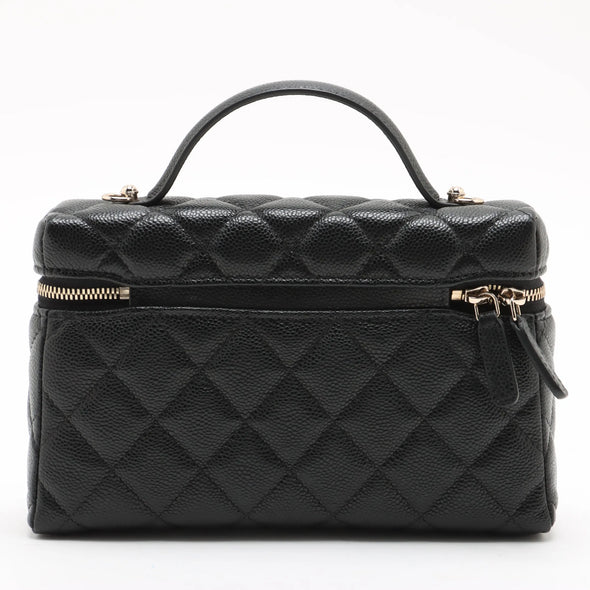 Chanel Black Caviar Calfskin Vanity Bag [Clearance Sale]