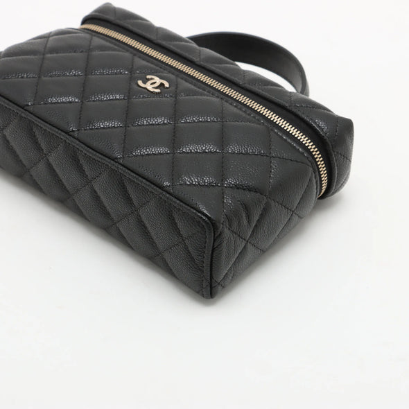 Chanel Black Caviar Calfskin Vanity Bag [Clearance Sale]