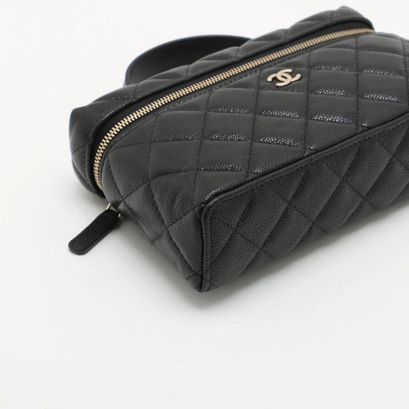 Chanel Black Caviar Calfskin Vanity Bag [Clearance Sale]