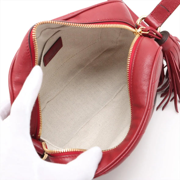 Gucci Red Leather Blondie Small Shoulder Bag [Clearance Sale]