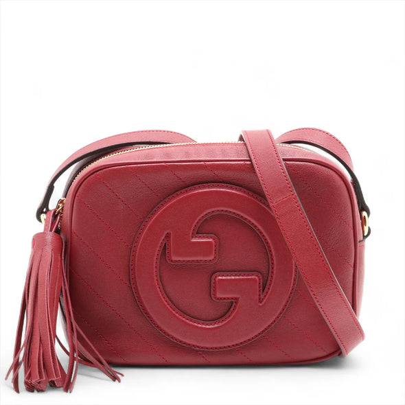 Gucci Red Leather Blondie Small Shoulder Bag [Clearance Sale]