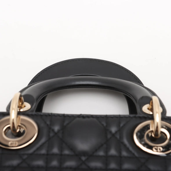 Christian Dior Black Cannage Lambskin Leather Mini Lady Dior Bag [Clearance Sale]