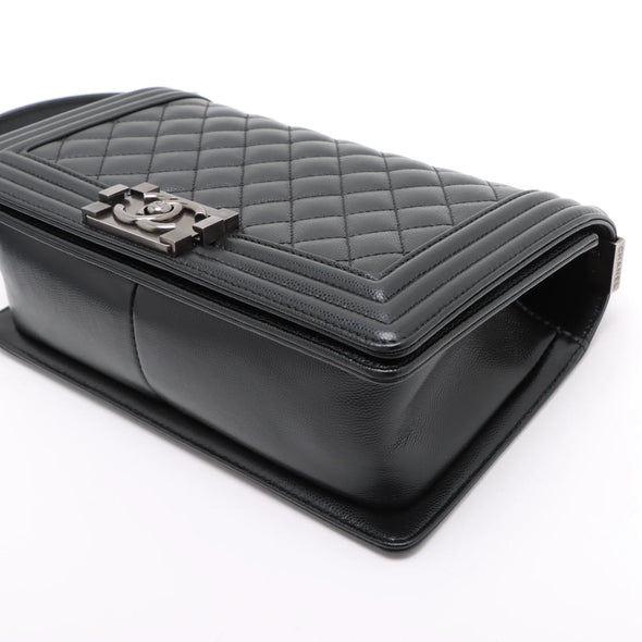 Chanel Black Caviar Calfskin Boy Chanel Handbag [Clearance Sale]