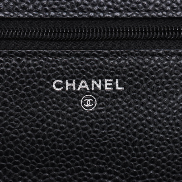 Chanel Black Caviar Calfskin Wallet On Chain [Clearance Sale]