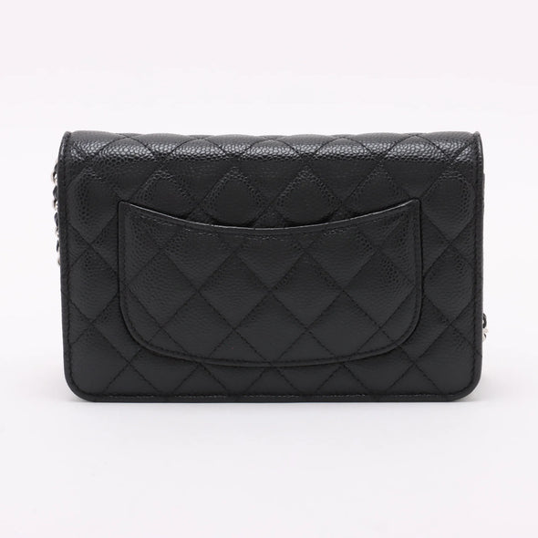 Chanel Black Caviar Calfskin Wallet On Chain [Clearance Sale]
