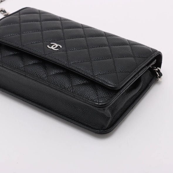 Chanel Black Caviar Calfskin Wallet On Chain [Clearance Sale]