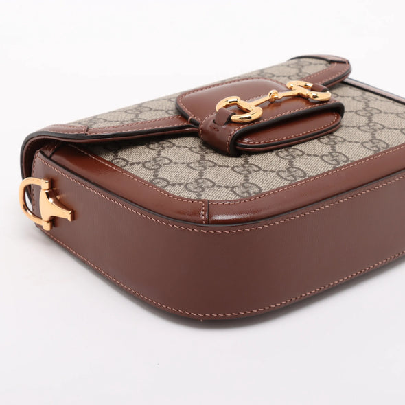 Gucci GG Supreme Gucci Horsebit 1955 Small Shoulder Bag [Clearance Sale]