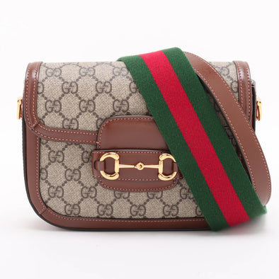 Gucci GG Supreme Gucci Horsebit 1955 Small Shoulder Bag [Clearance Sale]