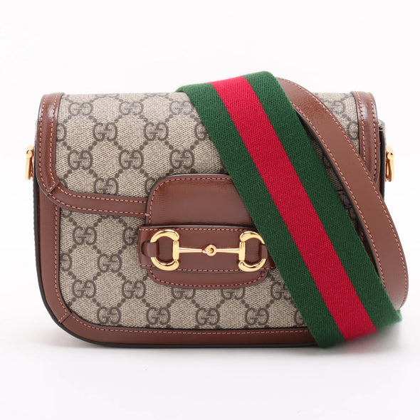 Gucci GG Supreme Gucci Horsebit 1955 Small Shoulder Bag [Clearance Sale]