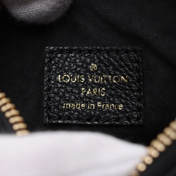 Louis Vuitton Noir Monogram Empreinte Leather Nano Speedy [Clearance Sale]