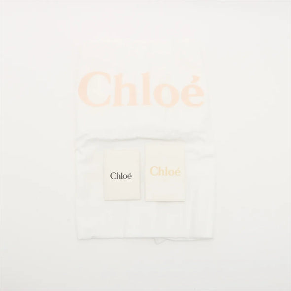 Chloe Brown and Beige Canvas Medium Woody Tote Bag [Clearance Sale]