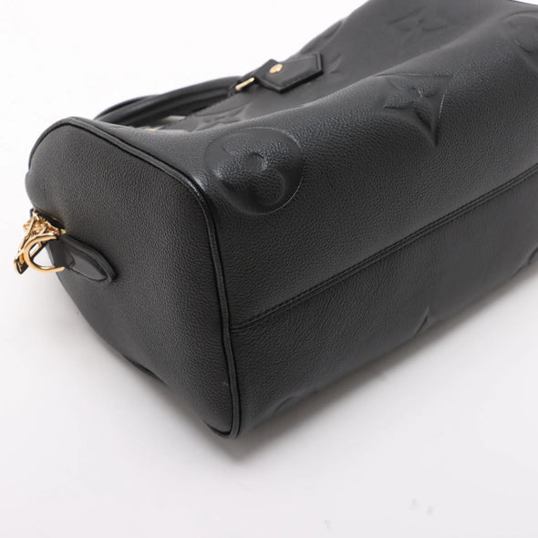 Louis Vuitton Noir Monogram Empreinte Leather Speedy 25 [Clearance Sale]