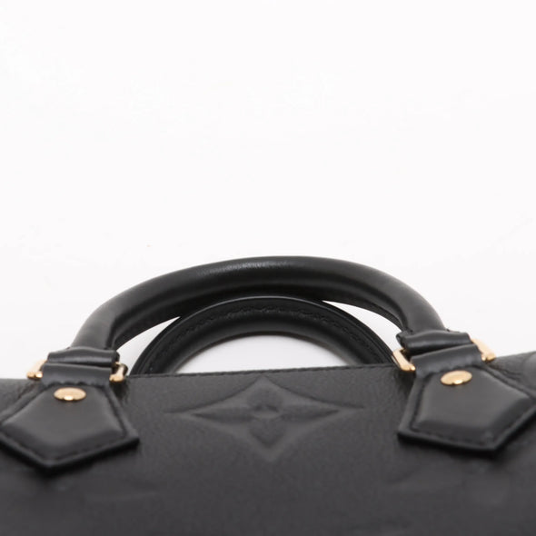 Louis Vuitton Noir Monogram Empreinte Leather Speedy 25 [Clearance Sale]