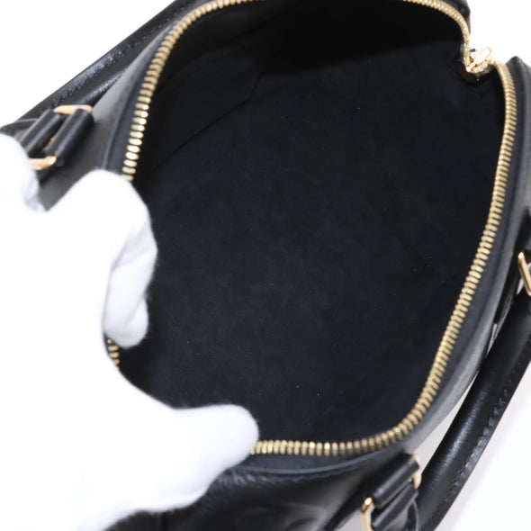 Louis Vuitton Noir Monogram Empreinte Leather Speedy 25 [Clearance Sale]