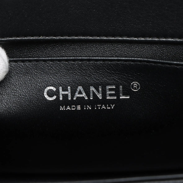 Chanel Black Nappa Lambskin Boy Chanel Flap Closure Handbag [Clearance Sale]