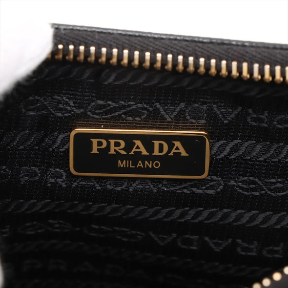 Prada Black Saffiano Leather and Re-Nylon Re-Edition 2005 Shoulder Bag [Clearance Sale]