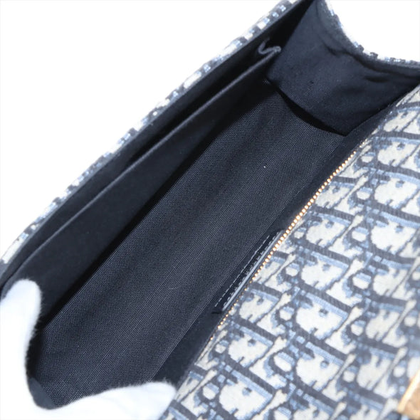 Christian Dior Blue Dioe Oblique Jacquard 30 Montaigne Chain Bag [Clearance Sale]