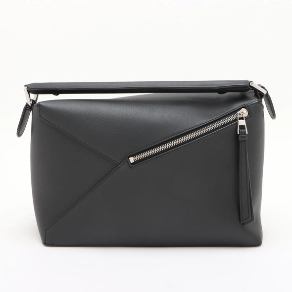Loewe Black Leather Medium Puzzle Bag [Clearance Sale]