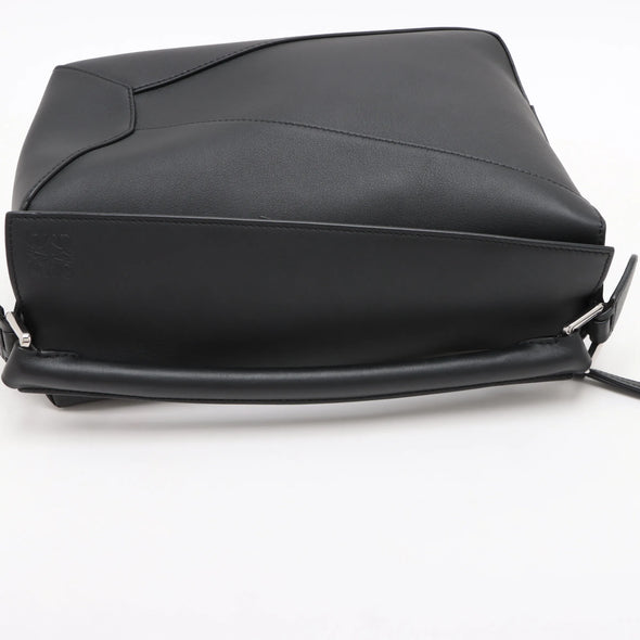 Loewe Black Leather Medium Puzzle Bag [Clearance Sale]