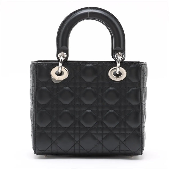 Christian Dior Black Cannage Lambskin Small Lady Dior [Clearance Sale]