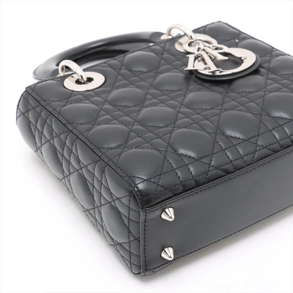 Christian Dior Black Cannage Lambskin Small Lady Dior [Clearance Sale]