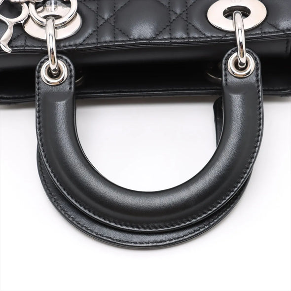 Christian Dior Black Cannage Lambskin Small Lady Dior [Clearance Sale]