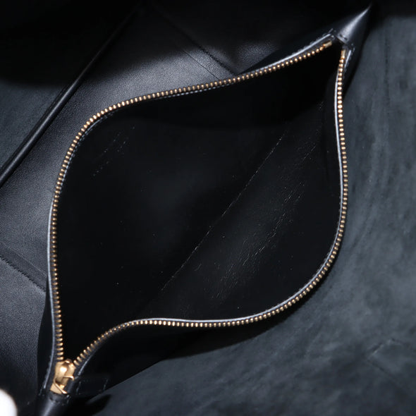 Saint Laurent Black Leather LE 5 A 7 Large Hobo Bag [Clearance Sale]