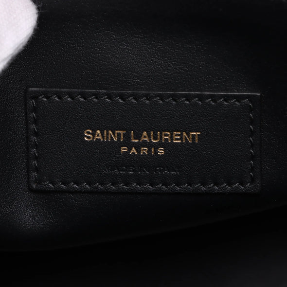 Saint Laurent Black Leather LE 5 A 7 Large Hobo Bag [Clearance Sale]